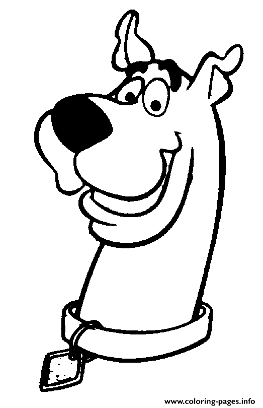 Scooby Head Scooby Doo 361d coloring