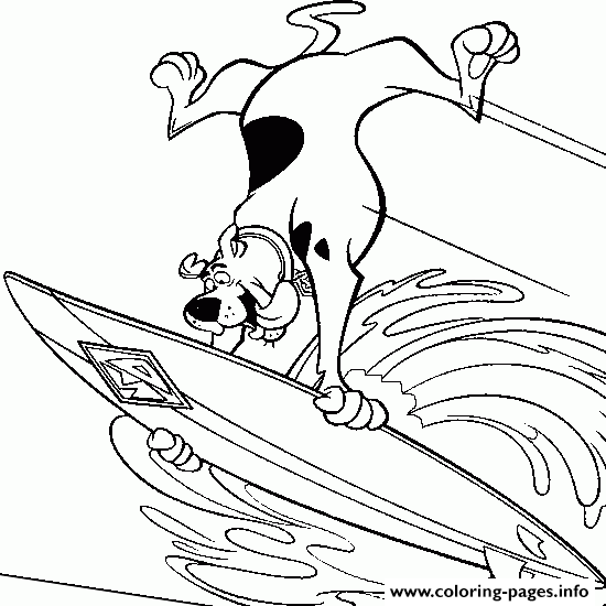 Scooby Surfing 871d coloring