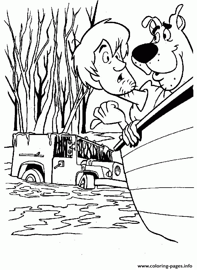 Scooby And Shaggy On A Boat Scooby Doo Ddce coloring