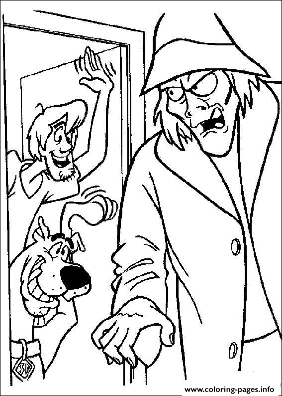 Shaggy Say Hi To Zombie Scooby Doo 96c1 Coloring Pages Printable
