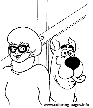 Velma And Fool Scooby Scooby Doo A173 coloring