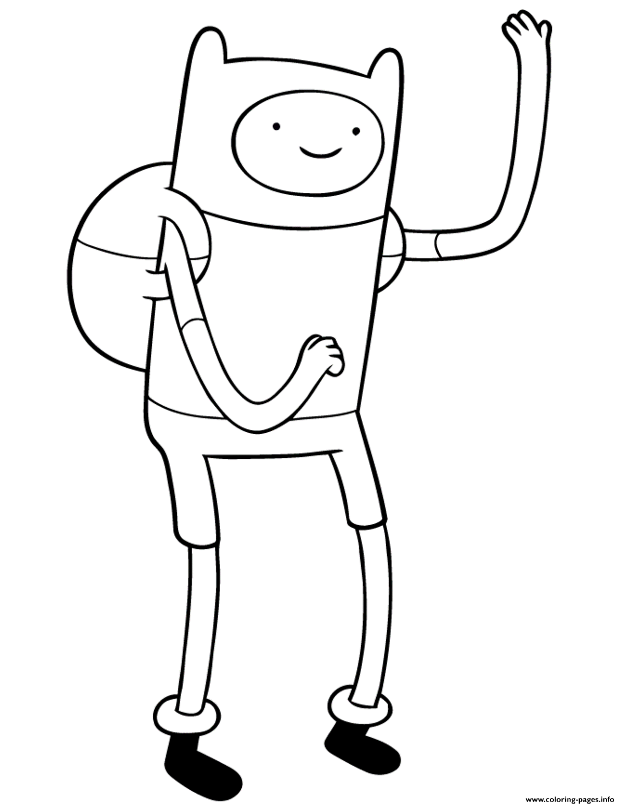 Cool Finn Adventure Time Se04a Coloring Pages Printable
