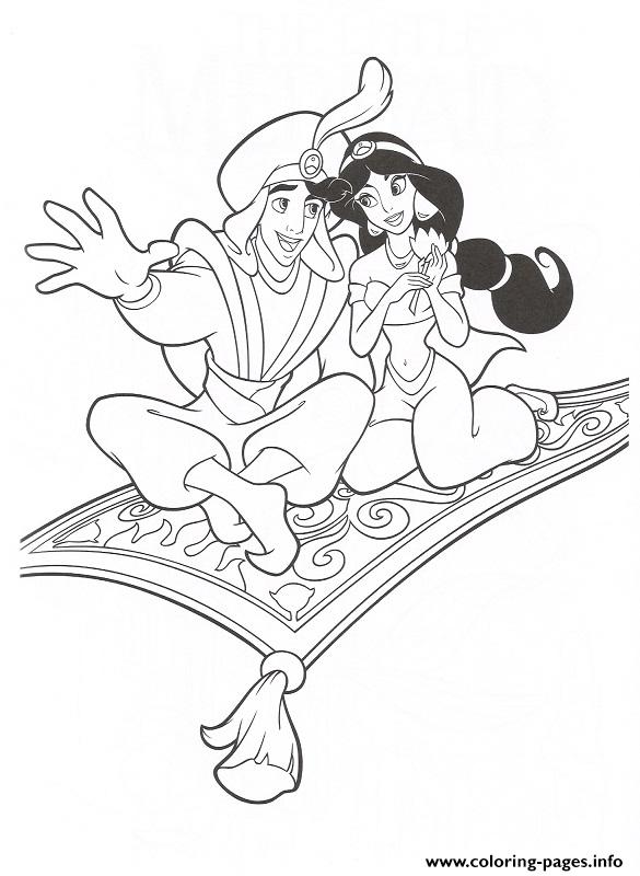 Aladdin Showing Jasmine The World Disney Princess Coloring Pages82e2 coloring
