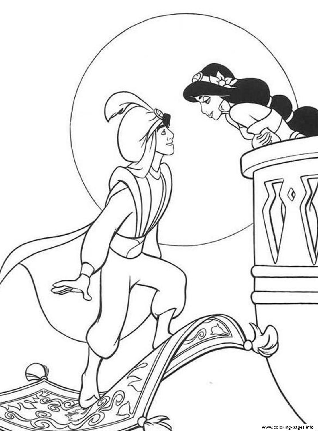 Aladdin  Jasmine Disney2bf5 coloring