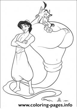 Aladdin And His Bestfriend Disney Princess Coloring Pages8974 coloring