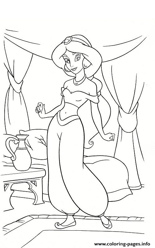 Jasmine Disney Princess Sa733 coloring