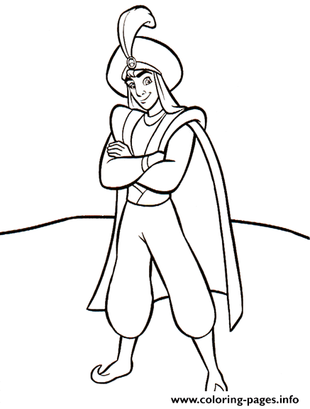 Aladdin The Prince Disney Coloring Pages4975 coloring