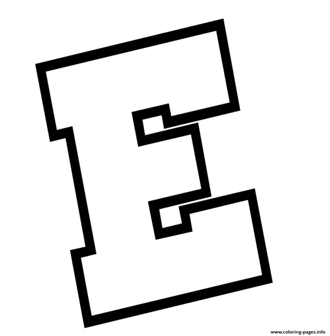 Letter E Alphabet S Free2420 Coloring Pages Printable