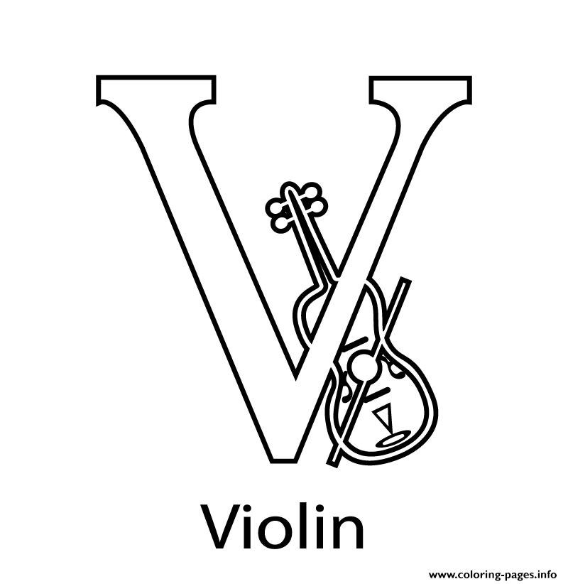 Download Violin Alphabet S0e9c Coloring Pages Printable