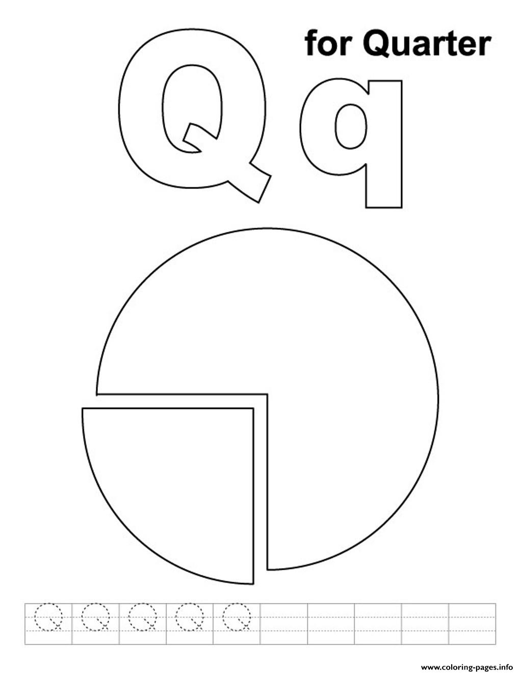 Download Q For Quarter Alphabet S0eff Coloring Pages Printable