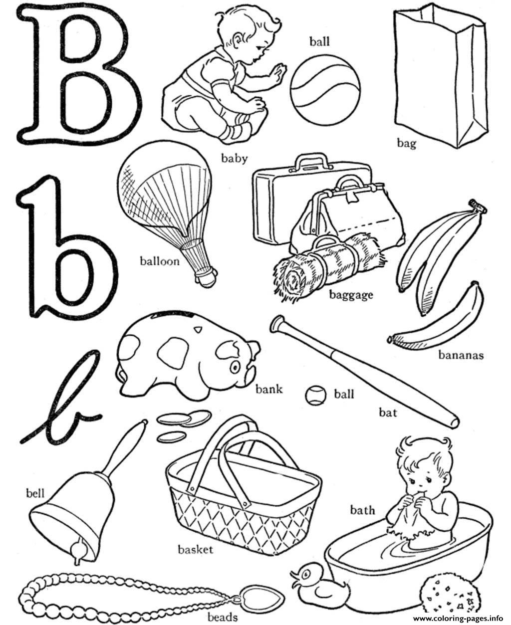 Letter B Coloring Pages Letter B Coloring Page Ball Letter B Coloring Pages B Is For 