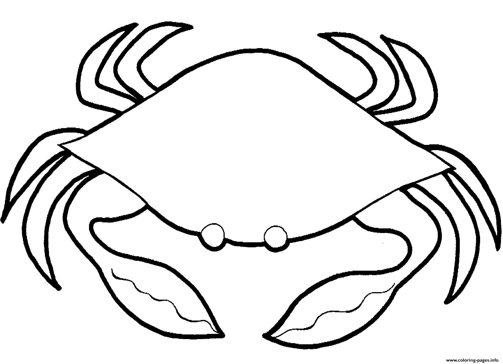 Coloring Pages Of Sea Animals Crab0dd3 coloring