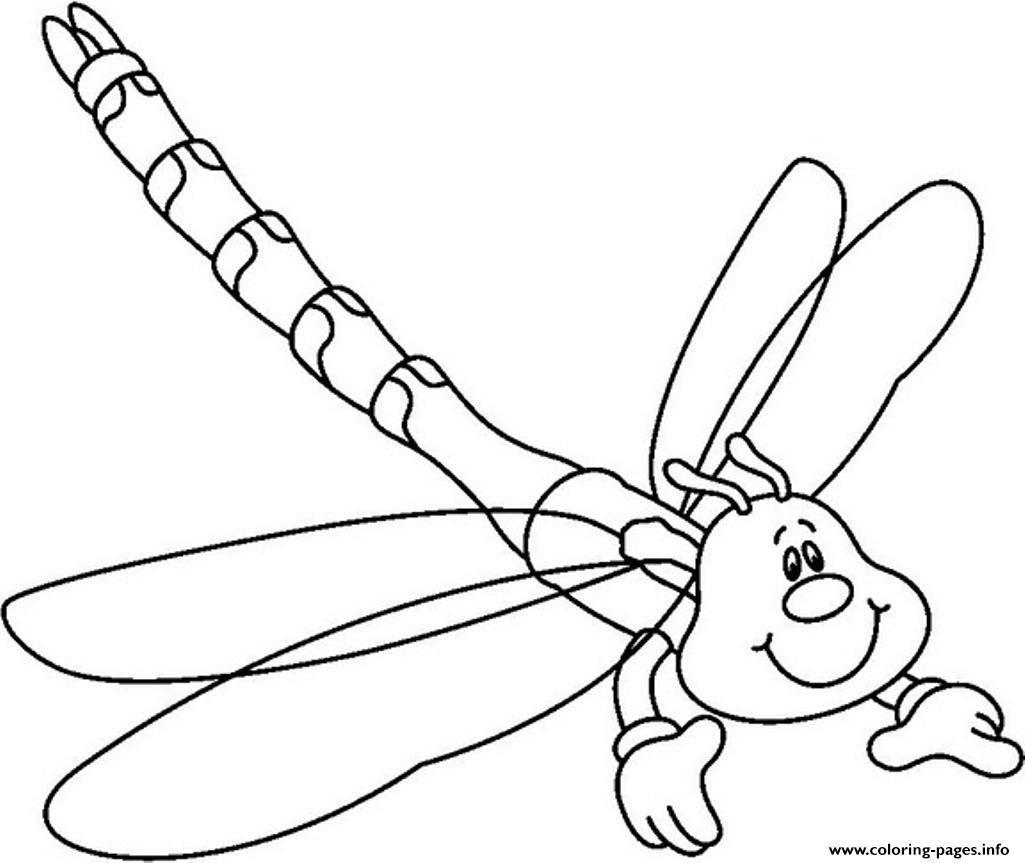 Free Dragonfly Animal  For Kidsf461 coloring