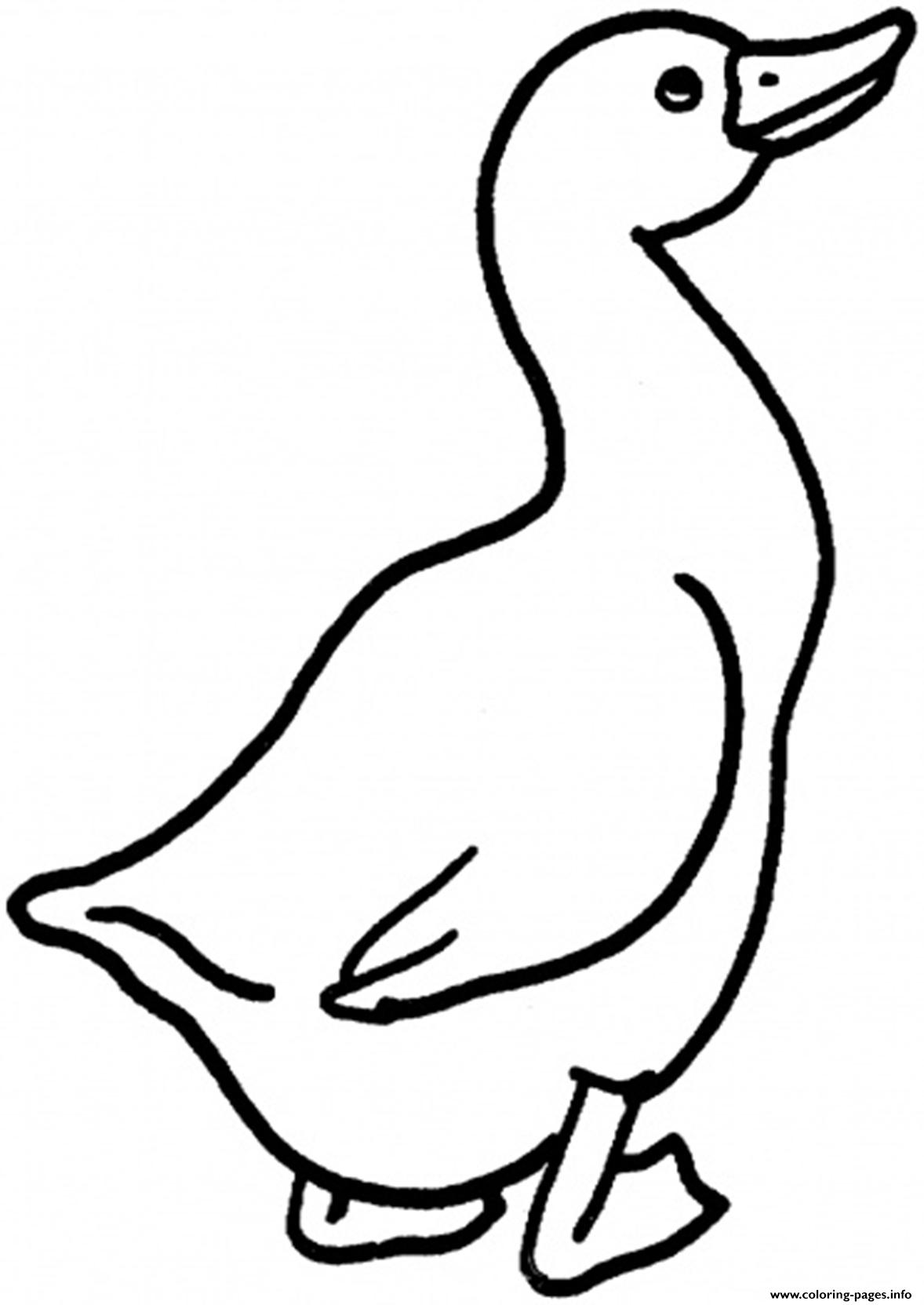 Goose Printable Animal S For Childrenae20 coloring