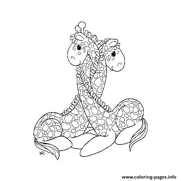 Two Splinted Giraffes Animal Coloring Pages1261 coloring
