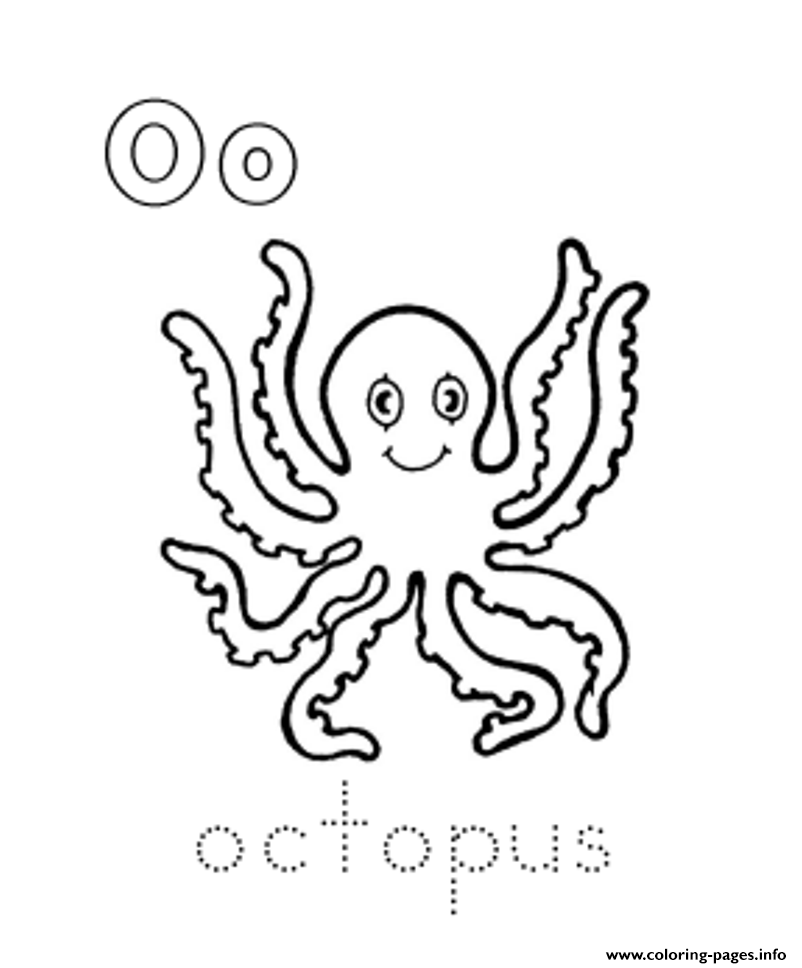 Alphabet S Sea Animal Octopus8aab coloring