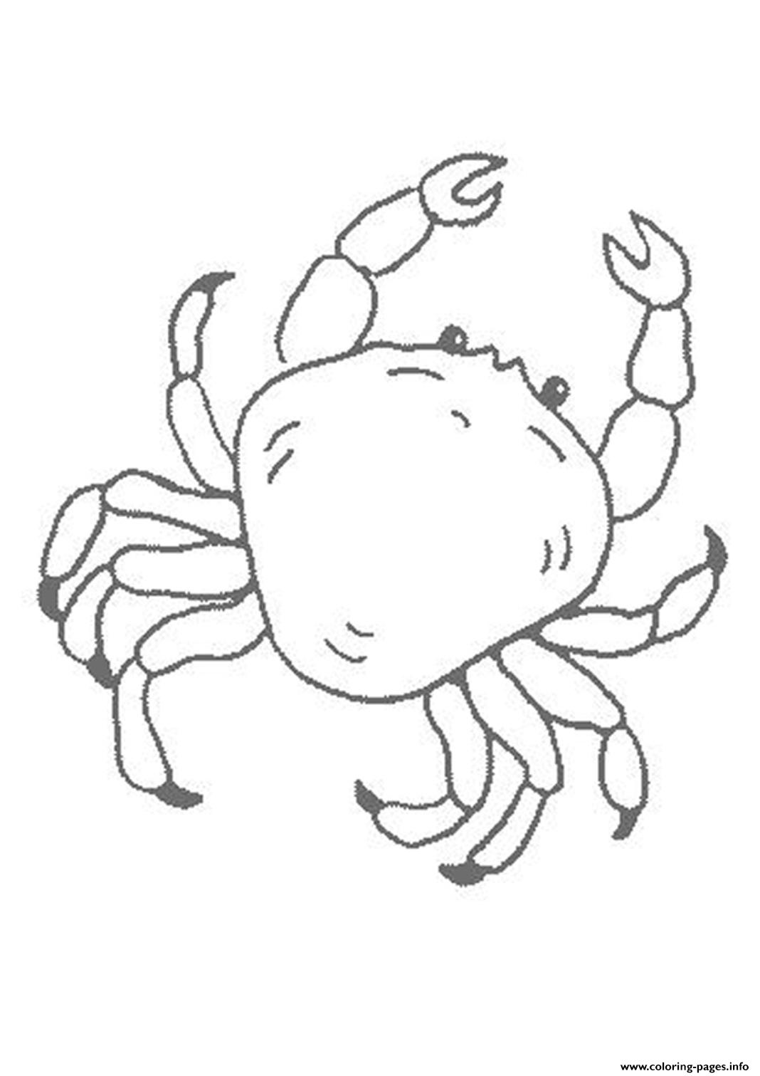 Animal Crab S072f coloring
