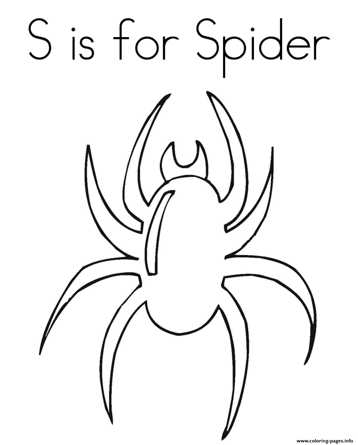 Spider Animal Alphabet 66e1 coloring