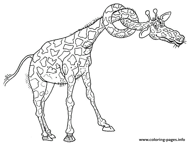 Splinted Giraffe Animal Coloring Pages0532 coloring