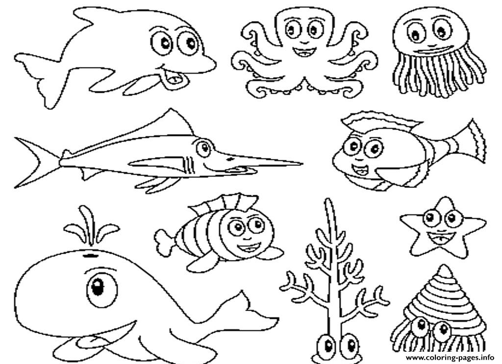 Children S Of Sea Animals5624 coloring