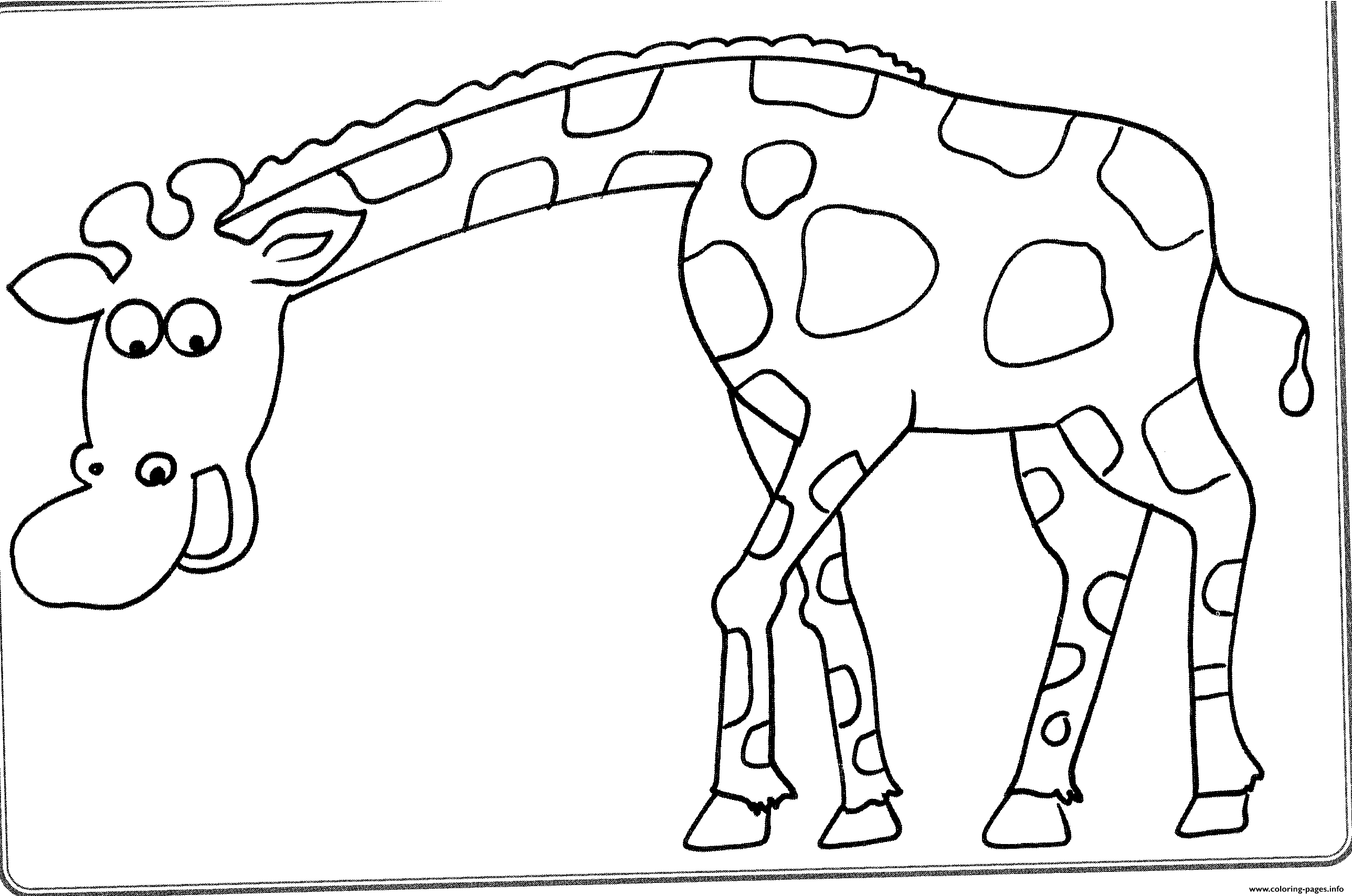 Kids Animal S Giraffeb392 coloring