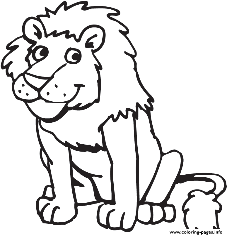 Lion Preschool S Zoo Animals9415 coloring