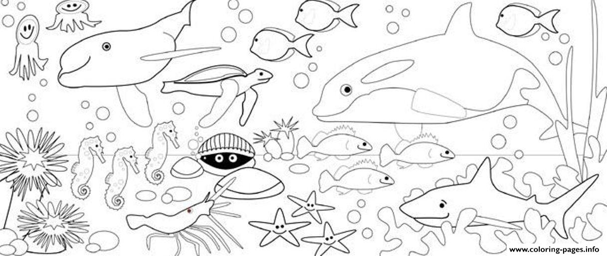 Coloring Pages Of Sea Animals To Print9fac coloring