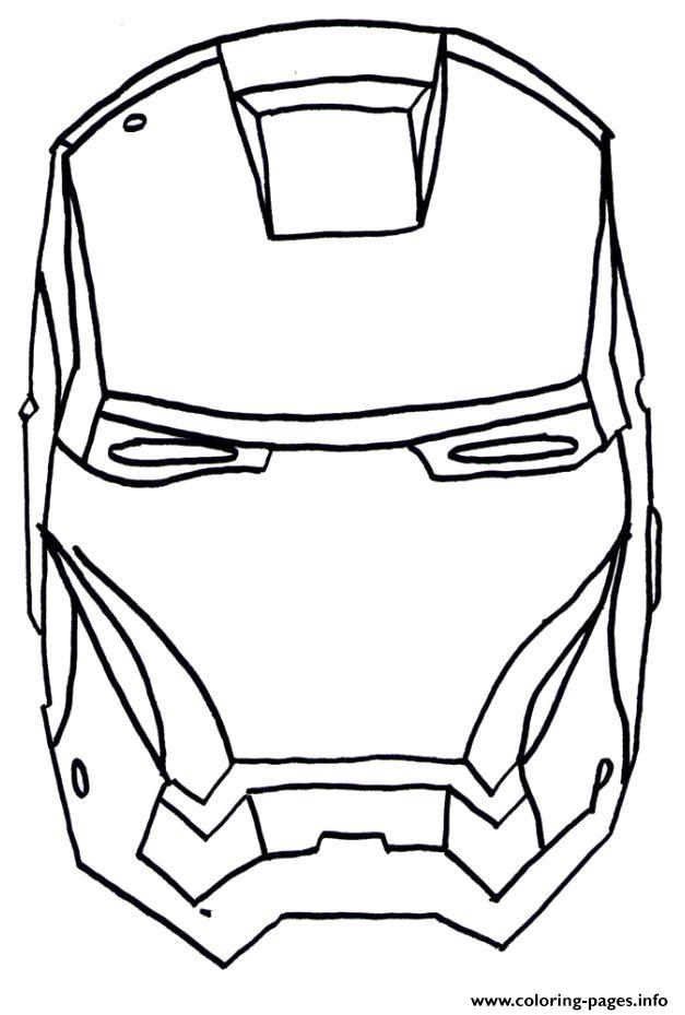 iron man face s9302 coloring pages printable