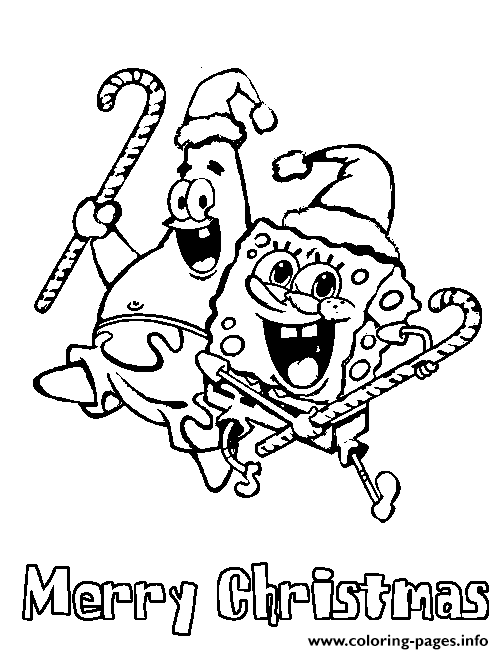 Spongebog And Patrick S Of Christmase588 coloring