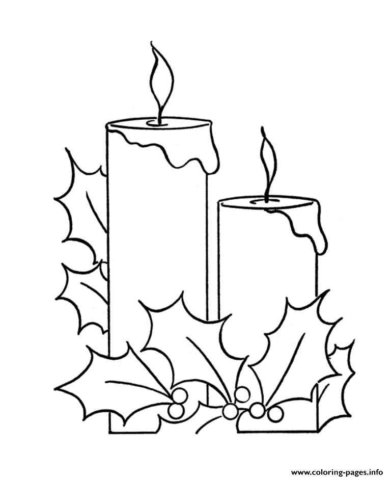 Two Candle Free S For Christmas506a coloring