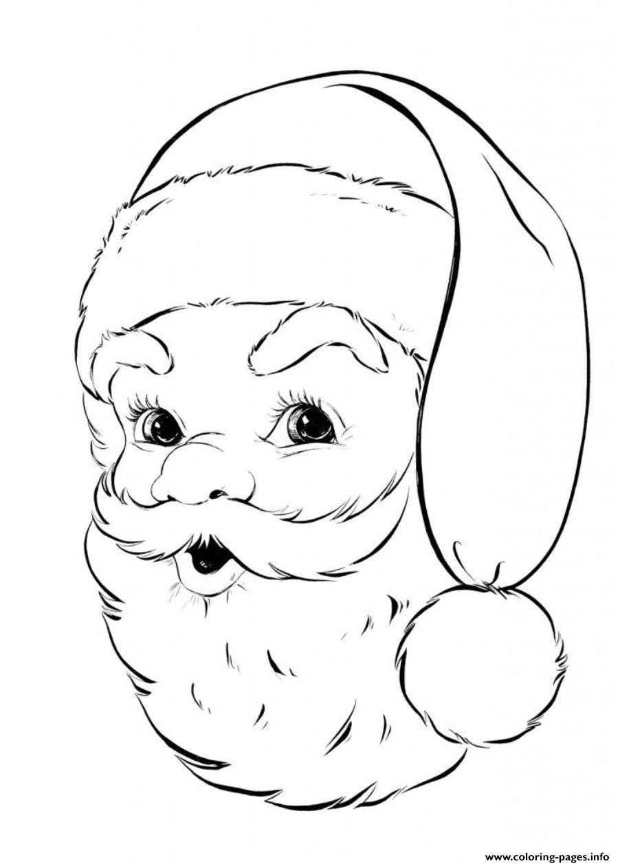 Face Of Santa S Free Printable805b coloring