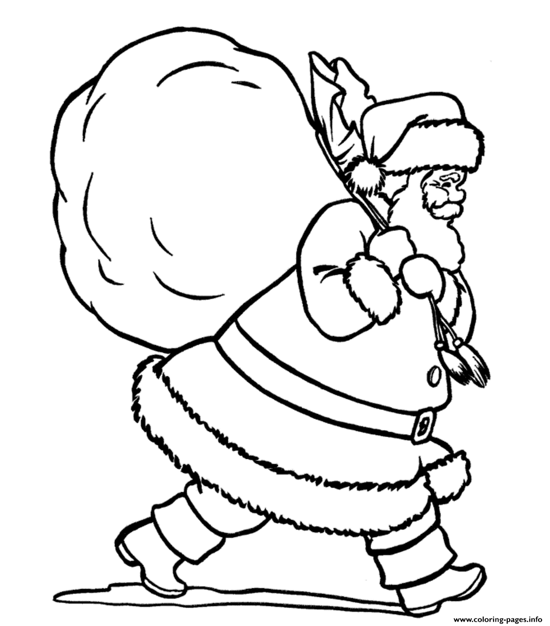 Santa Delivering Gifts For Christmas S Printable31a8 coloring