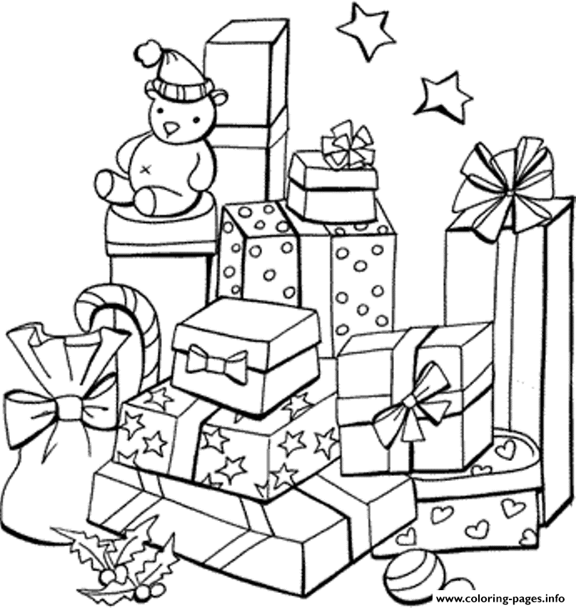 Bunch Of Presents Christmas S For Kids5274 coloring