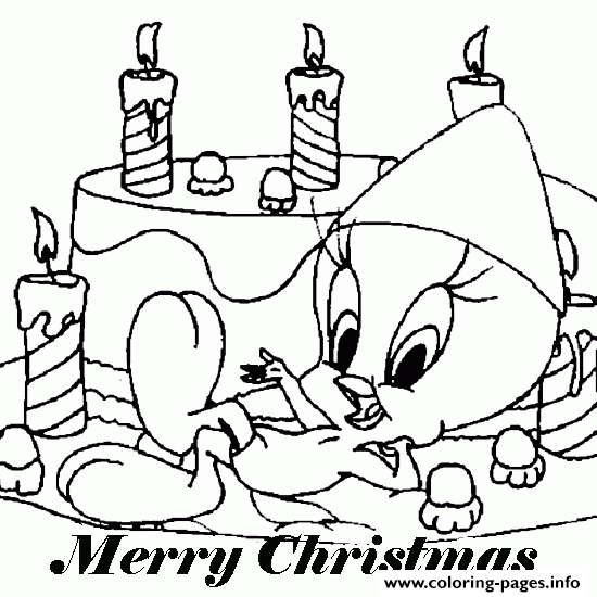 Tweety Looney Tunes S Christmasce98 coloring