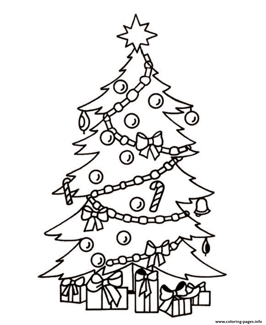 Coloring Pages Christmas Tree And Presentsaa98 coloring