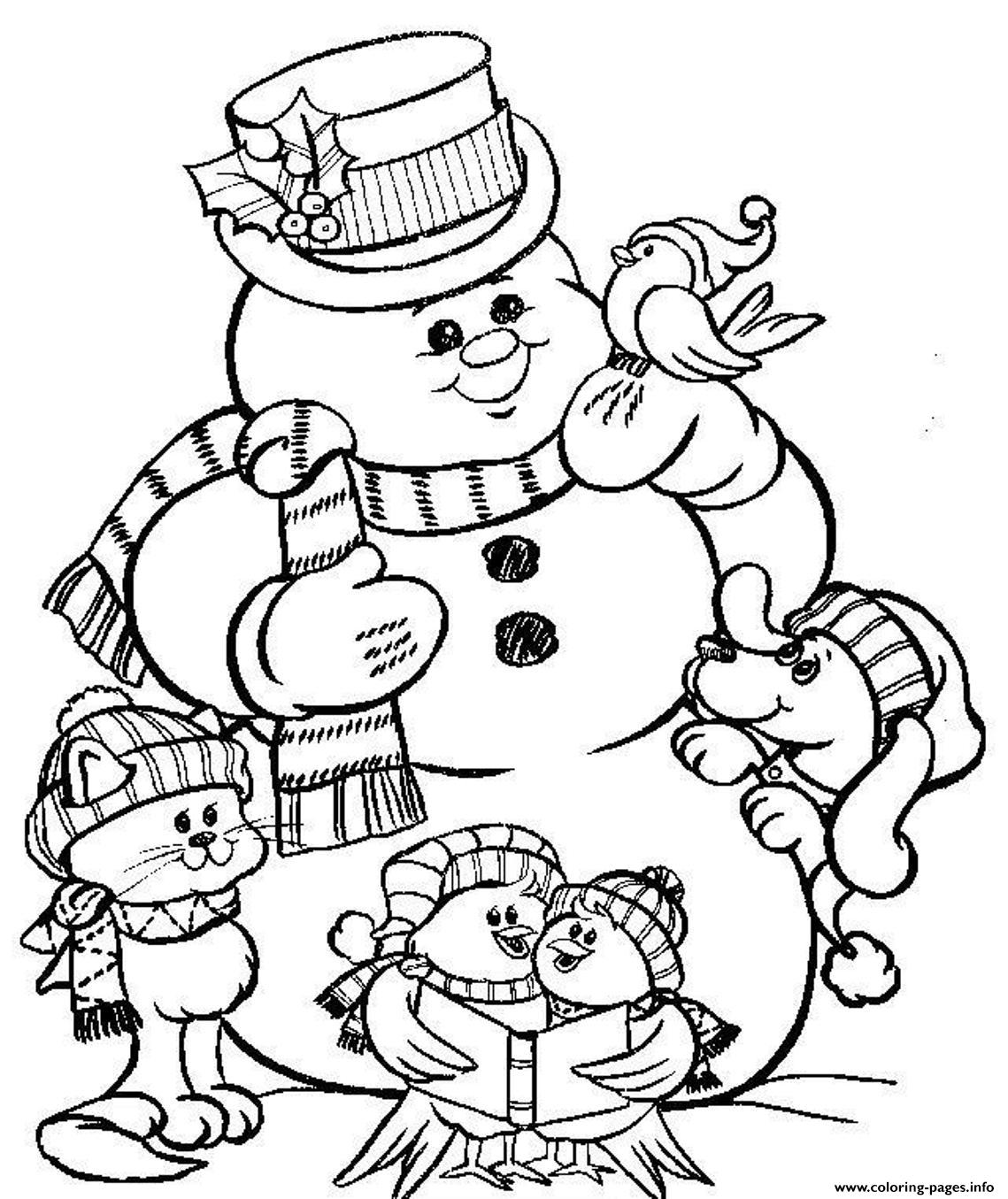Snowman S To Print For Christmas426a coloring