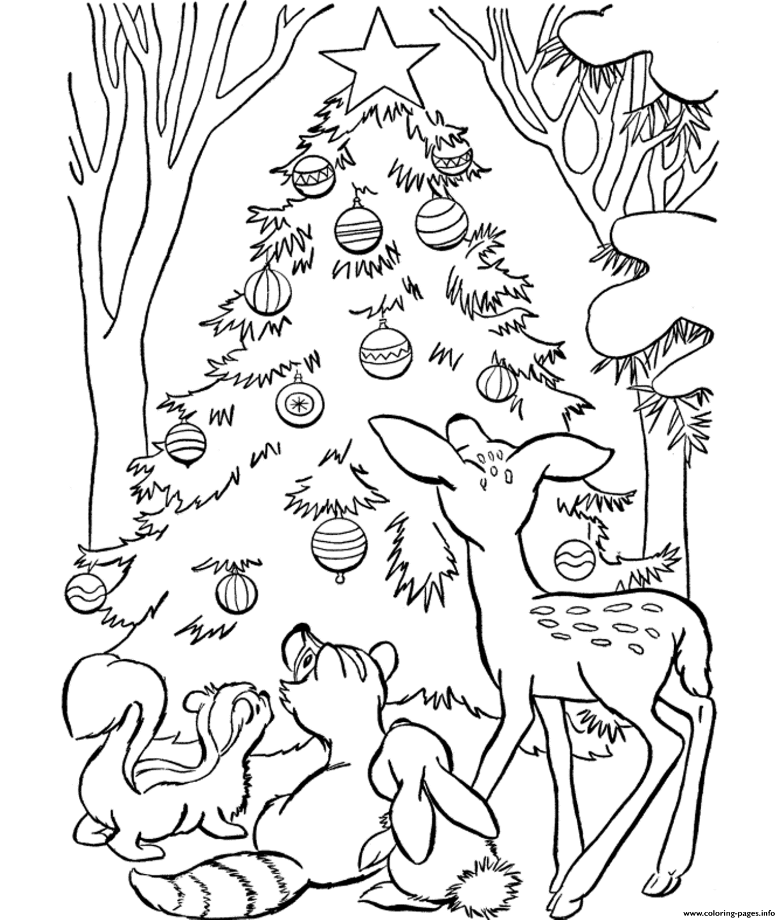 Coloring Pages For Christmas Tree3be5 coloring