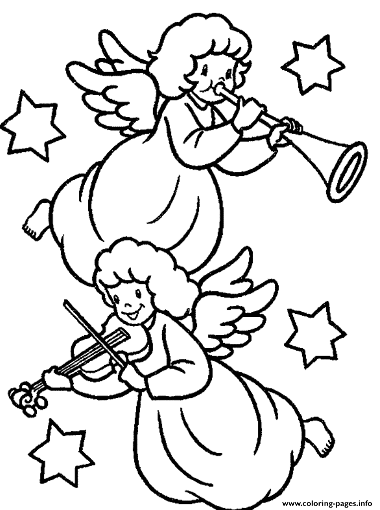 Angel Free S For Christmas34a1 coloring