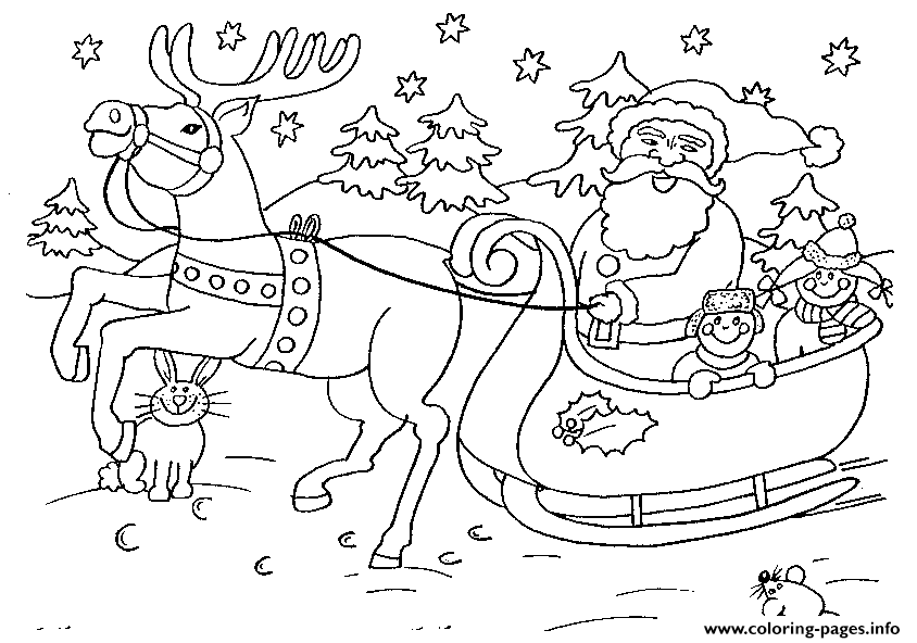 Santa Free Christmas S For Kidsa472 coloring