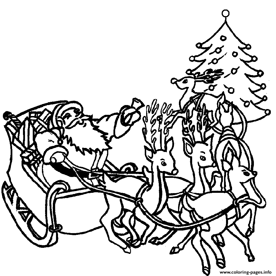 Coloring Pages Of Santa Claus Christmasb41a coloring