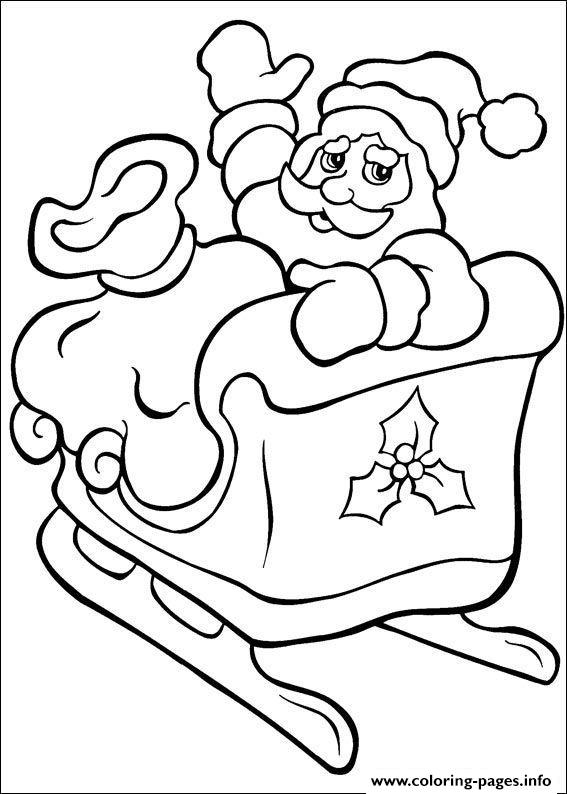 Coloring Pages For Kids Xmas Santa8d1a coloring