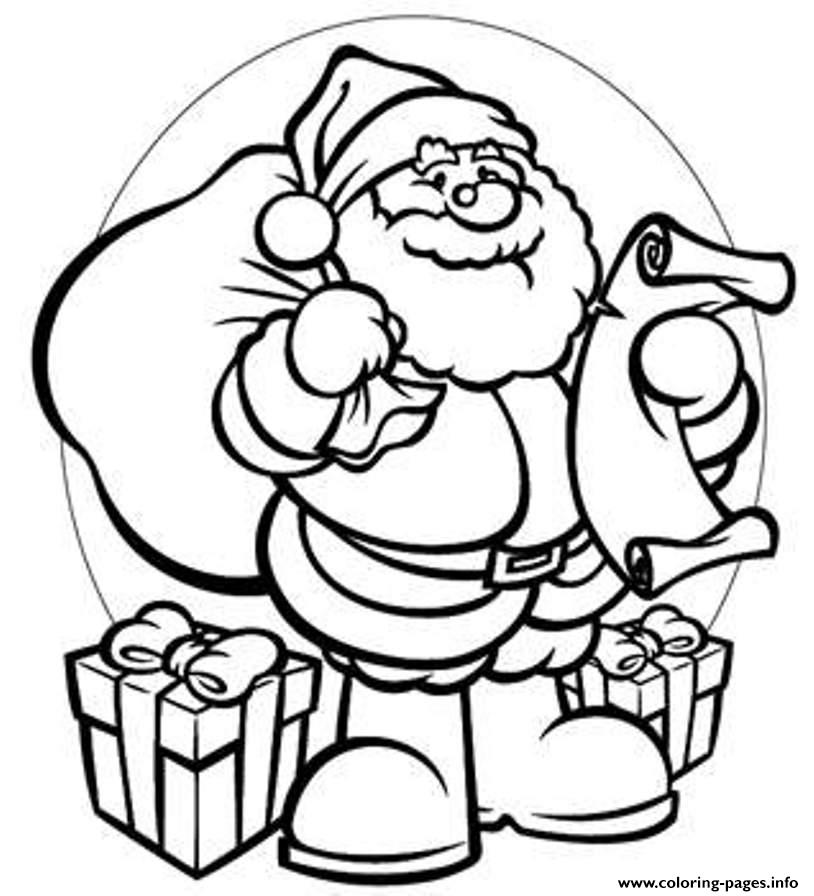 Gifts Santa 944b Coloring Pages Printable