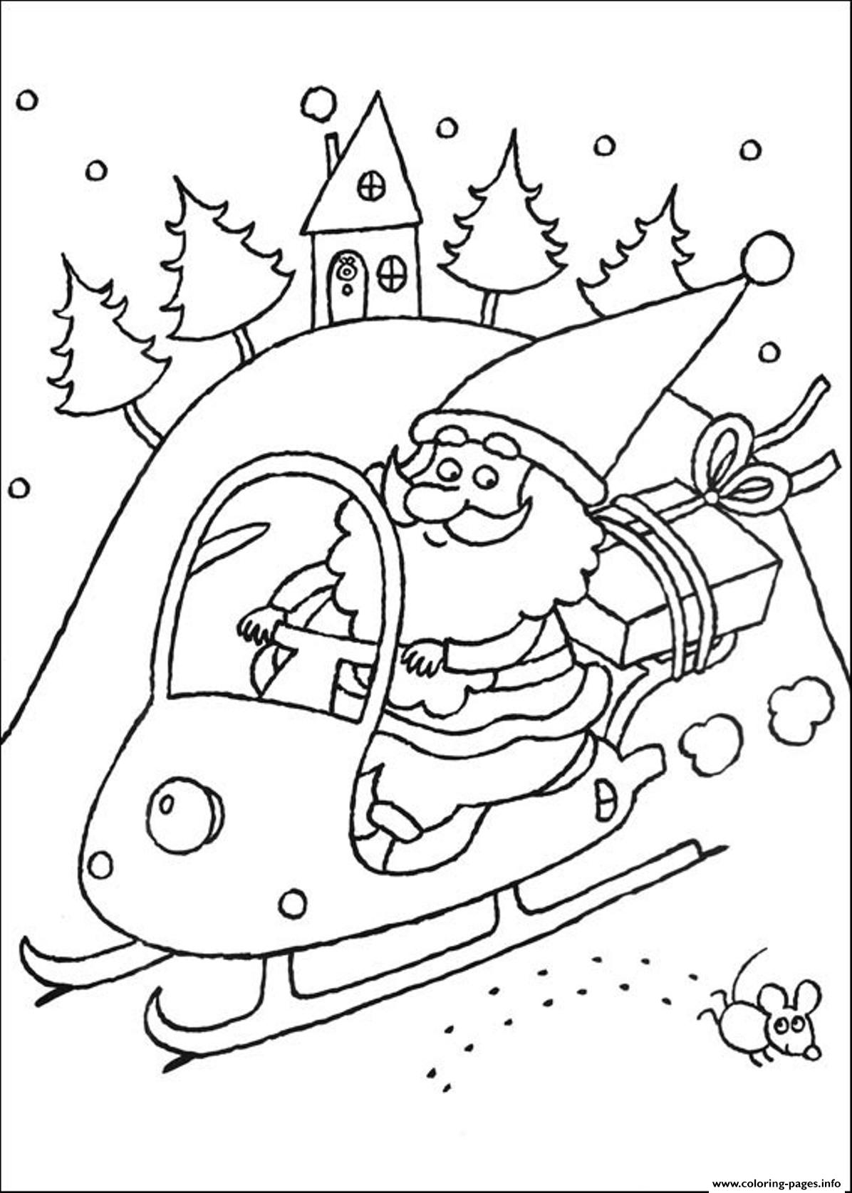 Coloring Pages Of Santa Claus Christmas New Yearda23 Coloring page ...