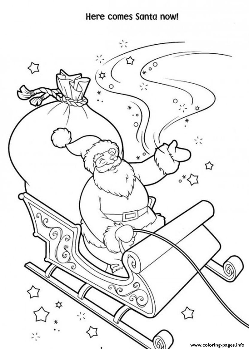 Printable Santa 95f4 coloring