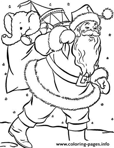 Coloring Pages For Kids Xmas Santa Printable5b05 coloring