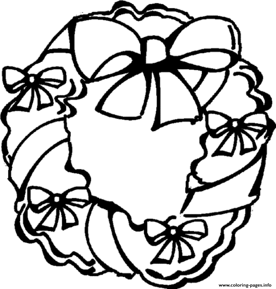Holiday Wreath Free S For Christmas0456 coloring