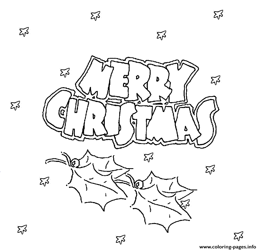 Printable S For Merry Christmas75db coloring