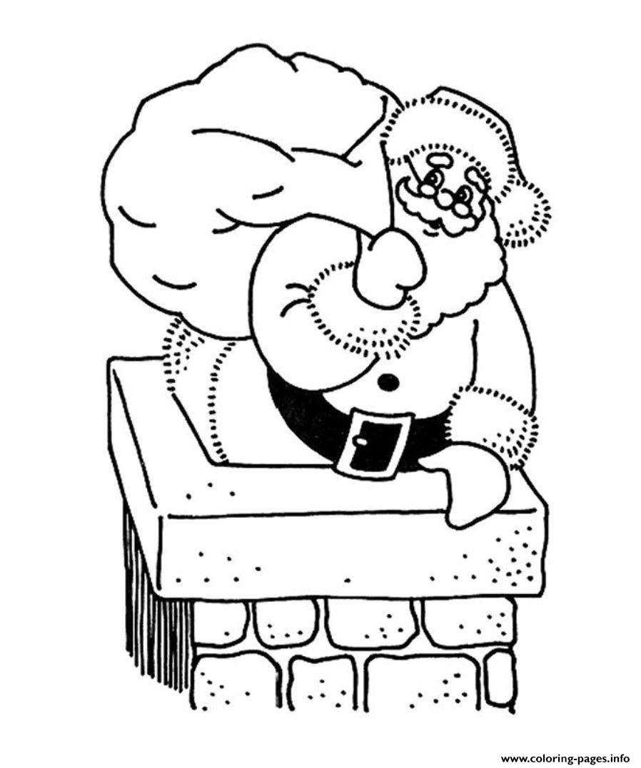 Coloring Pages Of Santa Claus Into A Large Pitf79b coloring