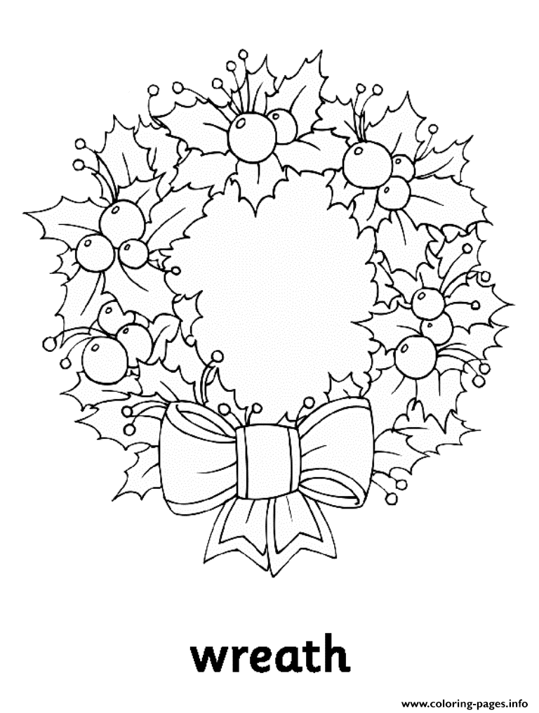 Wreath Free S For Christmas2152 coloring