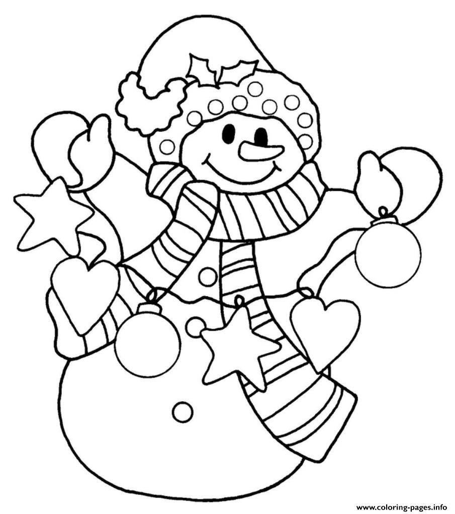 Snowman Christmas S For Kidsaadf Coloring Pages Printable